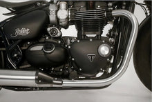 Load image into Gallery viewer, Triumph Bonneville Bobber and Speedmaster 1200 Brushed Titanium Exhaust 2017-2024
