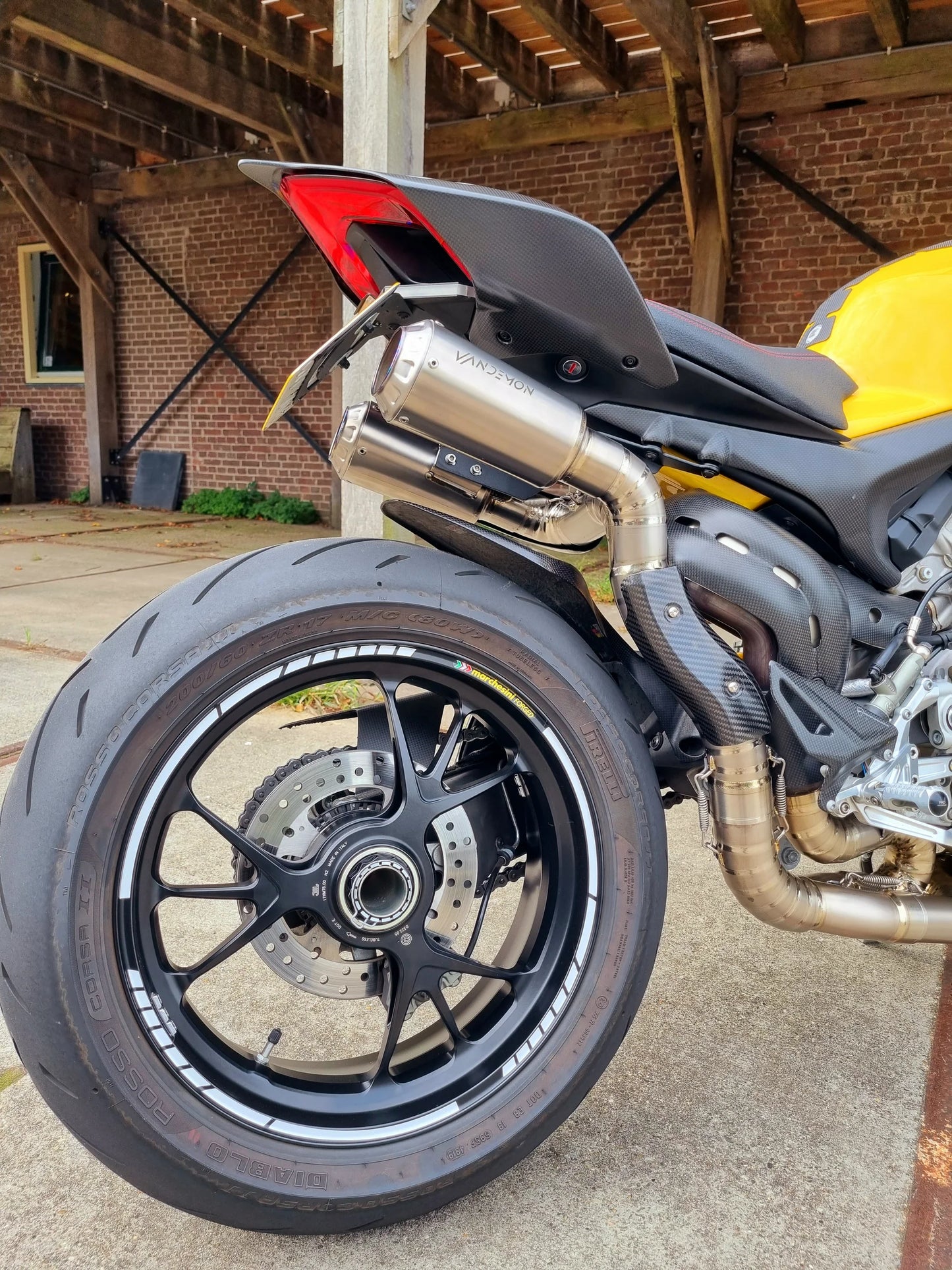 Ducati Panigale & Streetfighter V4 Titanium High Mount 3/4 Slip-On 2018-22