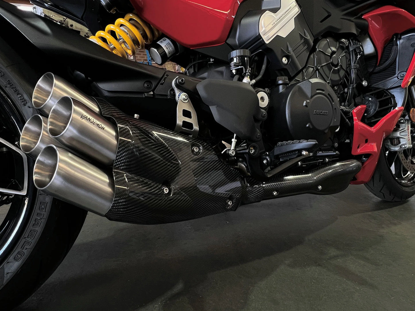 Ducati Diavel V4 Stealth Bimodal Quattro Titanium Exhaust System 2023-2026