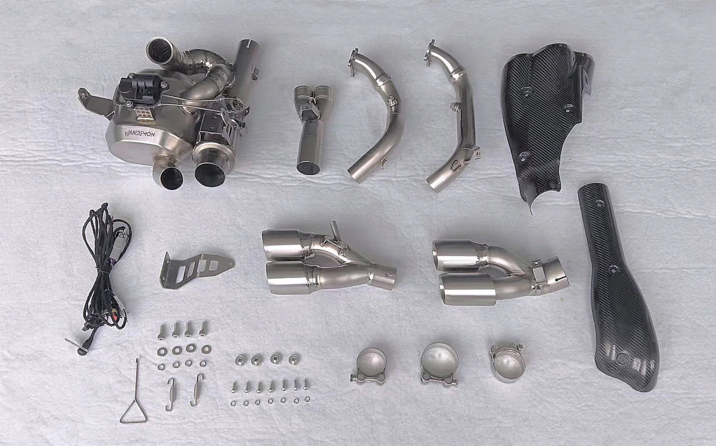 Ducati Diavel V4 Stealth Bimodal Quattro Titanium Exhaust System 2023-2026