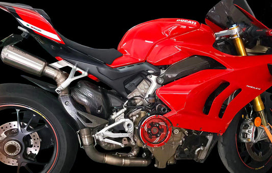 Ducati Panigale & Streetfighter V4 Titanium High Mount 3/4 Slip-On 2023-2024