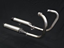 Load image into Gallery viewer, Triumph Bonneville Bobber and Speedmaster 1200 Brushed Titanium Exhaust 2017-2024