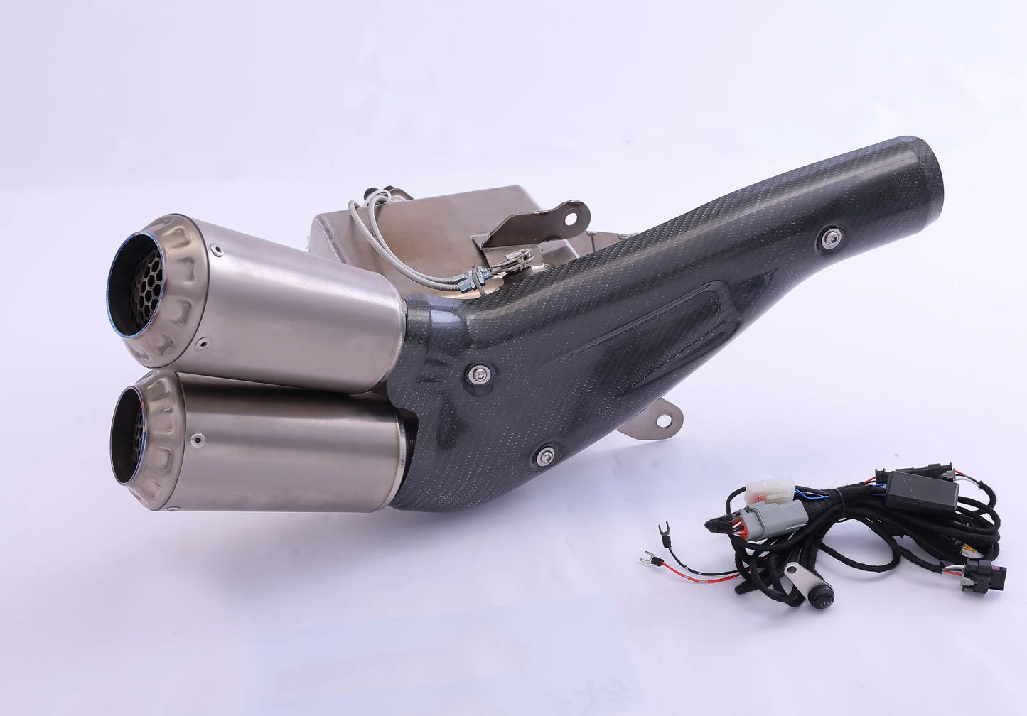 Triumph Rocket 3R & GT 2500 Titanium Bimodal Stealth Side Mount Titanium Slip-On 2019-2023