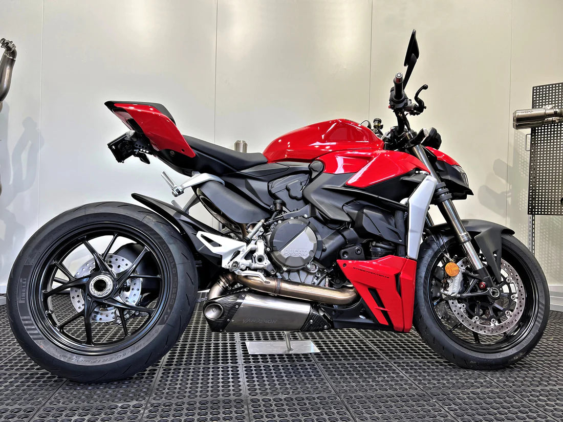Ducati V2 Panigale & Streetfighter Titanium Belly Slip-On