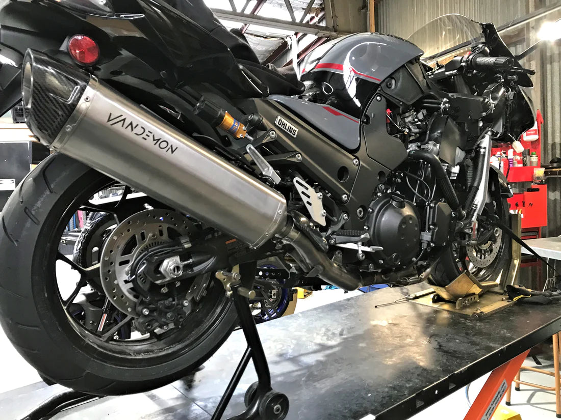 Kawasaki ZZR1400, ZX14R Vandemon Titanium Exhaust System 2012-2024 Kawasaki ZZR1400, ZX14R Vandemon Titanium Exhaust System 2012-2024