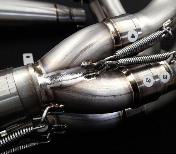 VANDEMON H2R STYLE BRUSHED TITANIUM EXHAUST SYSTEM 2015-2025