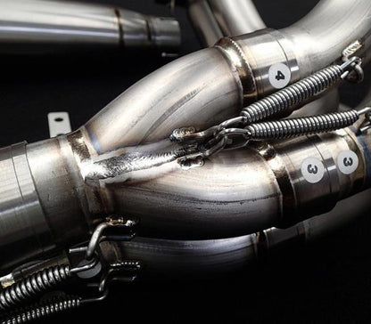 VANDEMON H2R STYLE BRUSHED TITANIUM EXHAUST SYSTEM 2015-2025