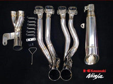 Load image into Gallery viewer, VANDEMON H2R Style POLISHED TITANIUM EXHAUST SYSTEM 2015-2023