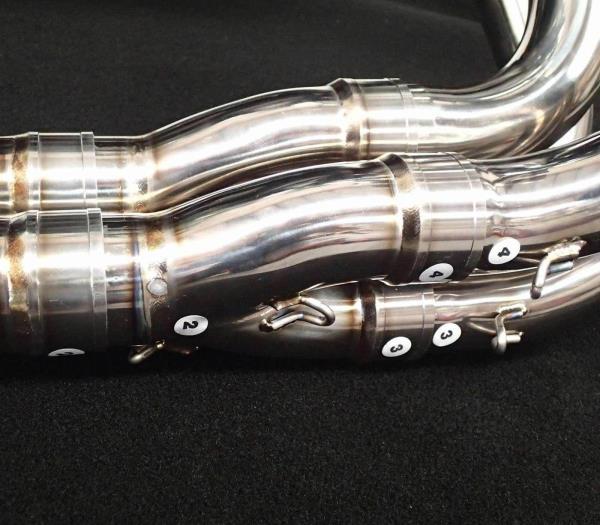 VANDEMON H2R Style POLISHED TITANIUM EXHAUST SYSTEM 2015-2025