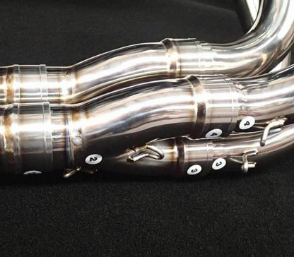 VANDEMON H2R Style POLISHED TITANIUM EXHAUST SYSTEM 2015-2025