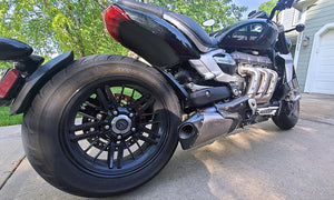 Triumph Rocket 3 R & GT Titanium Slip-On Mufflers - NON E-VALVE