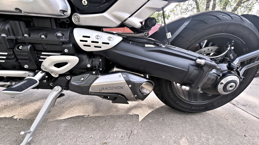 Triumph Rocket 3 R & GT Titanium Slip-On Mufflers - NON E-VALVE