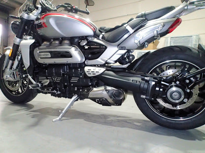 TRIUMPH ROCKET 3 R & GT STEALTH E-VALVE TITANIUM SLIP-ON MUFFLERS
