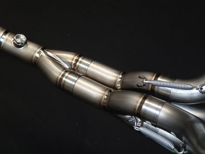 KAWASAKI ZX10R VANDEMON TITANIUM EXHAUST & CARBON FIBER MUFFLER 2011-2024