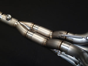 KAWASAKI ZX10R VANDEMON TITANIUM EXHAUST & CARBON FIBER MUFFLER 2011-2024