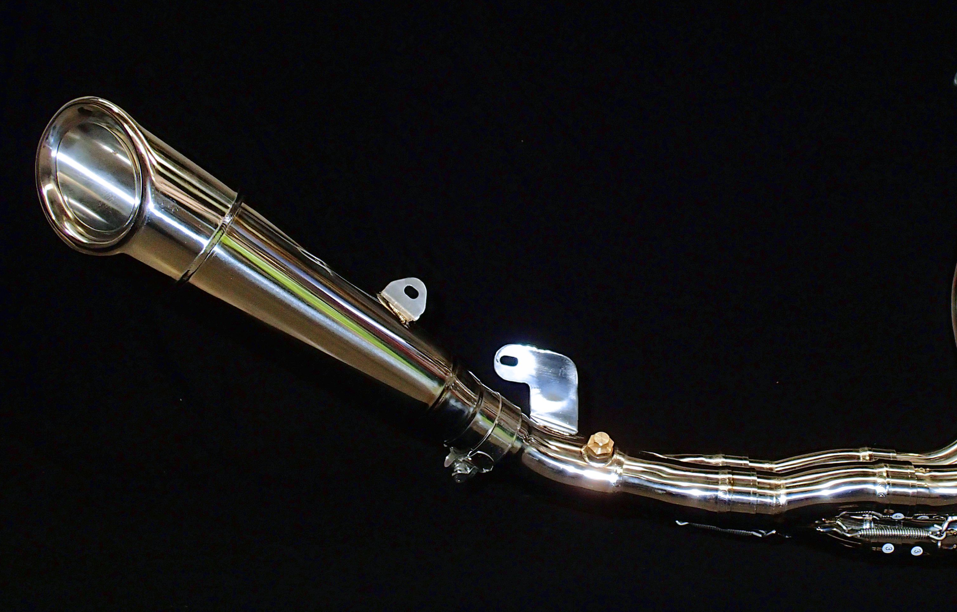 KAWASAKI NINJA ZH2 VANDEMON POLISHED TITANIUM EXHAUST SYSTEM KAWASAKI NINJA ZH2 VANDEMON POLISHED TITANIUM EXHAUST SYSTEM