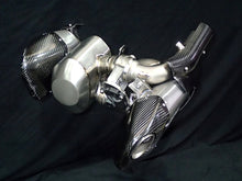Load image into Gallery viewer, TRIUMPH ROCKET 3 R &amp; GT STEALTH E-VALVE TITANIUM SLIP-ON MUFFLERS